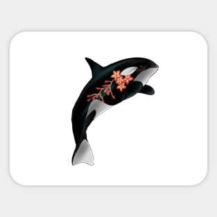 Tattoed Orca Sticker